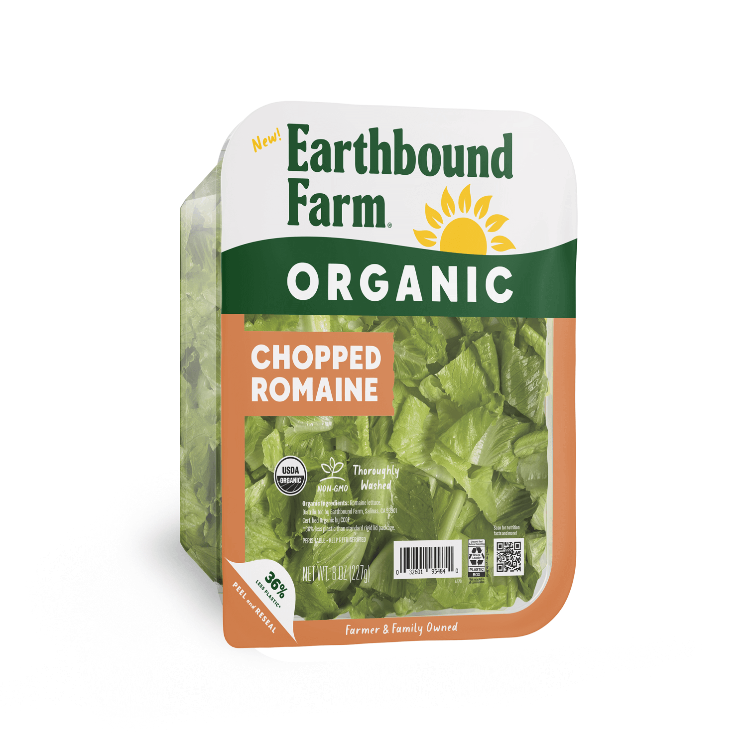 Ebf Chopped Romaine 8oz Pkg Half Syndigo 3d