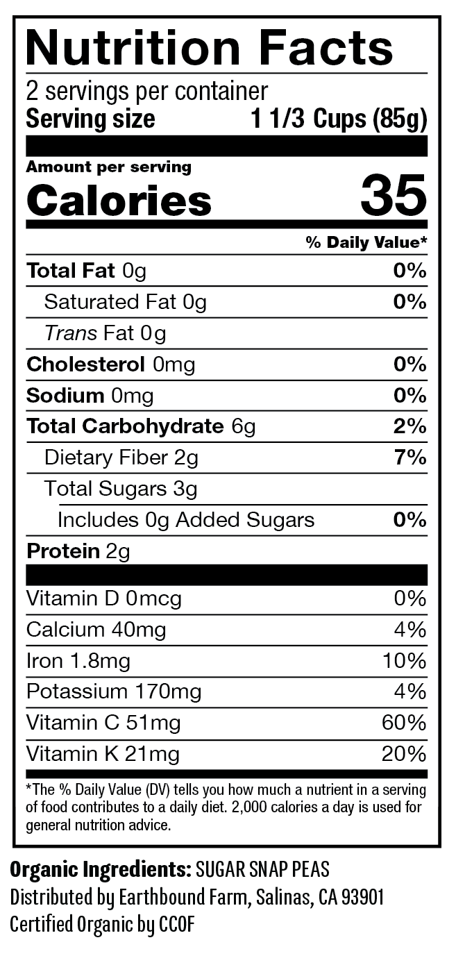 Snap Peas 6oz NFP