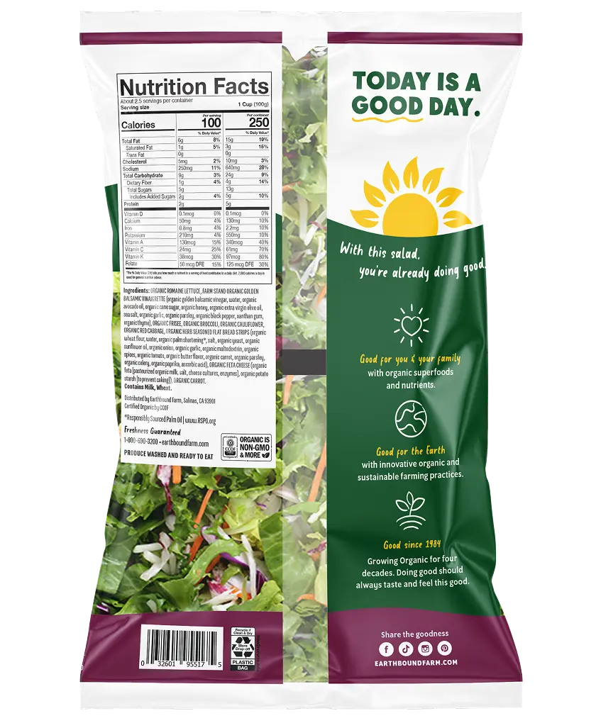 Ebf Balsamic Crunch Salad Kit 9.1oz Back